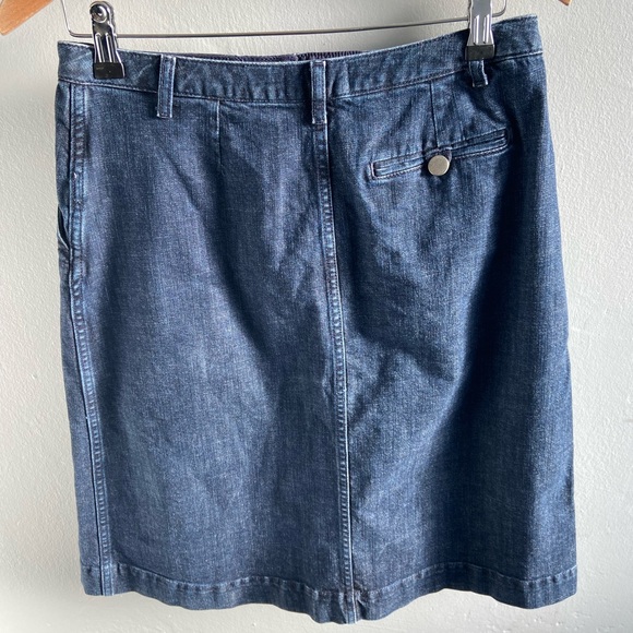 Toast OAS pleat front denim skirt UK 10-12 - Picture 2 of 5